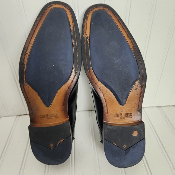 Stacy Adams Baldwin Mens Size 9M Black Double Monk Strap Dress Shoes 25188-001 - Picture 10 of 16